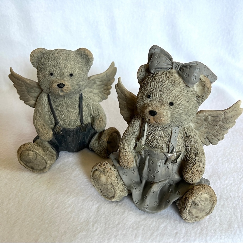 Vintage Resin Patriotic Bears